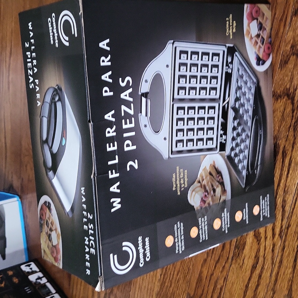 Dual Waffle Maker - Silver